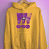 Lesbian Labrys Pride Grunge Exclamation Points Hoodie - Mustard
